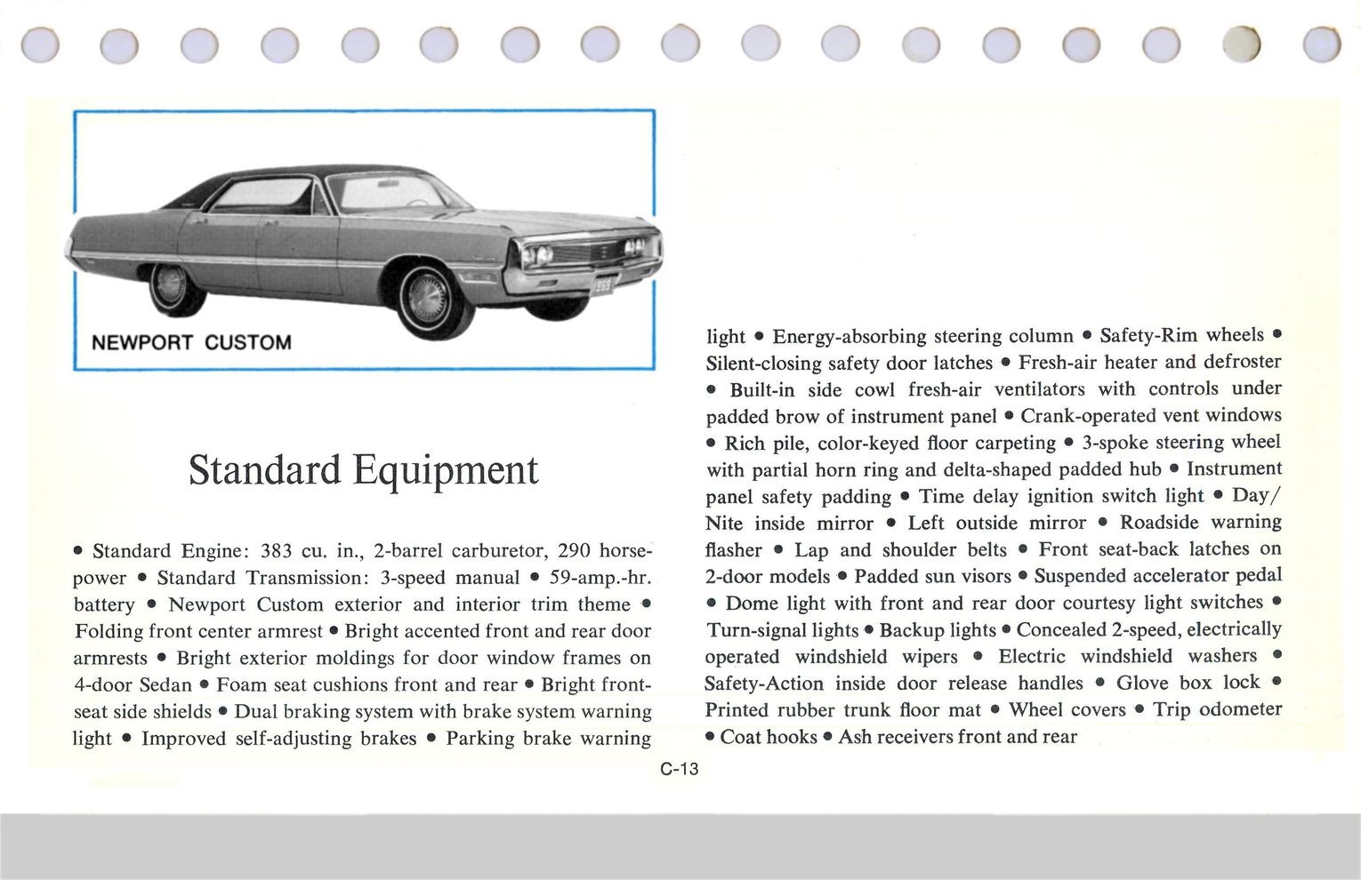 1969 Chrysler Data Book Page 97